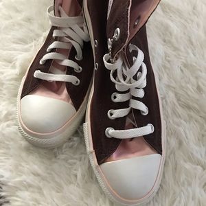 Converse color block Brown/pink size 7